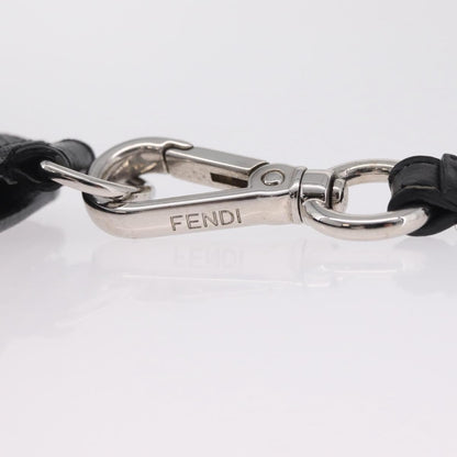 Fendi Zip Flat Wristlet Zucca Coated Canvas and Leather, Black, Canvas, Clutch