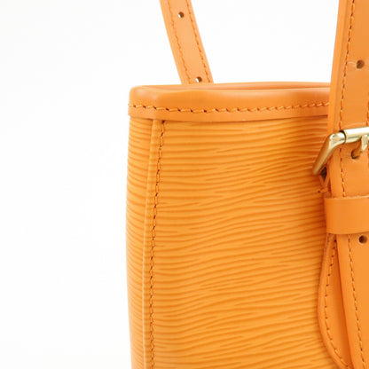 Louis Vuitton Petit Bucket Epi Leather, Orange, Leather, Handbag