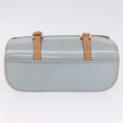 Louis Vuitton Sullivan Horizontal Monogram Vernis, Blue, Patent Leather, Handbag