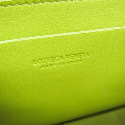 Bottega Veneta Cassette Leather, Green, Leather, Clutch