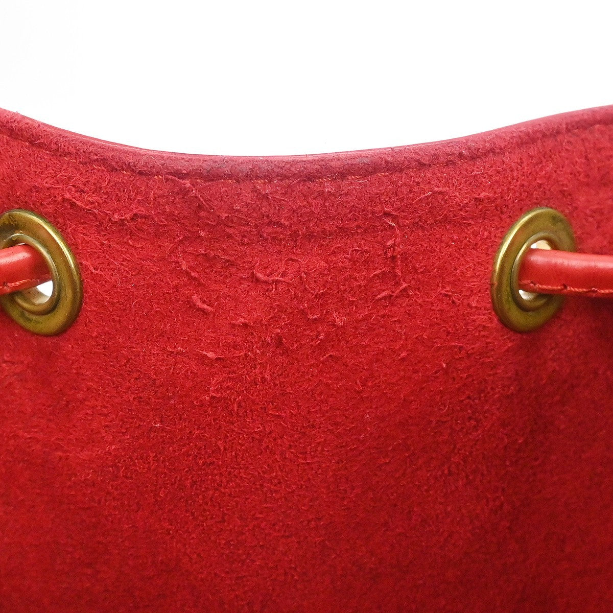 Louis Vuitton Noe Epi Leather, Red, Leather, Handbag