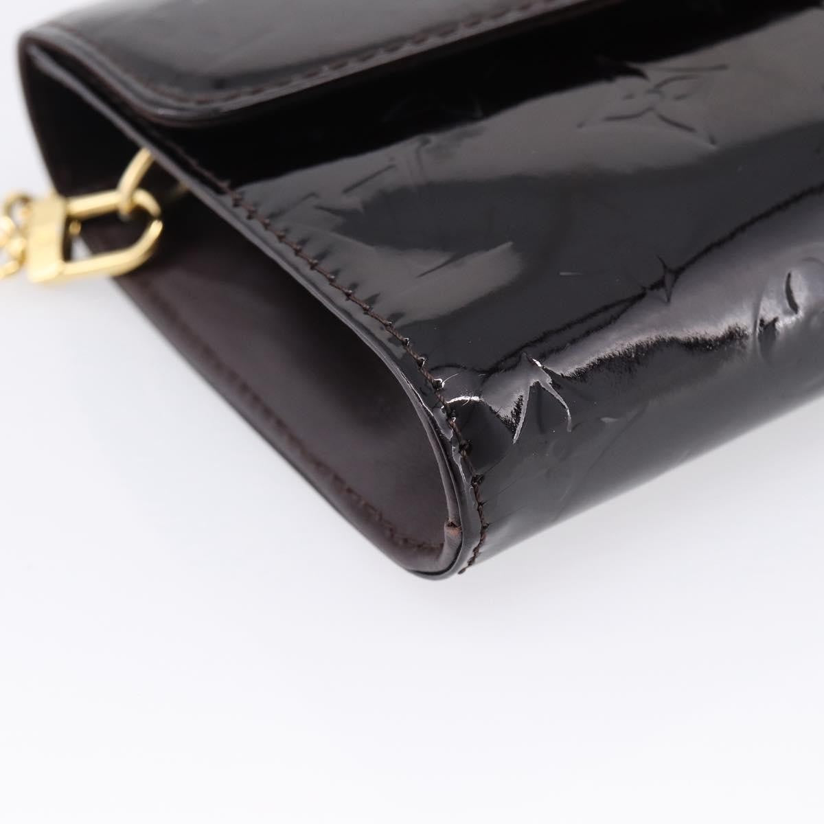 Louis Vuitton Bel Air Pochette Monogram Vernis, Burgundy, Patent Leather, Clutch