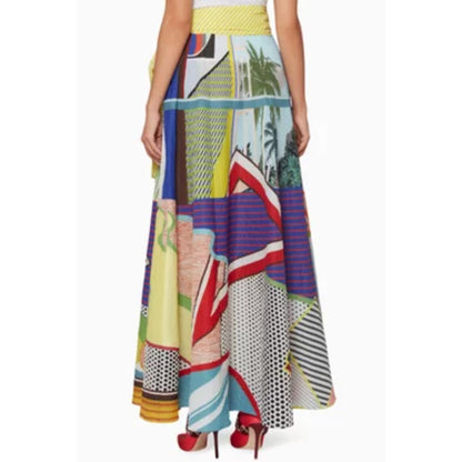 MARY KATRANTZOU Camilla Pop Art Maxi Skirt