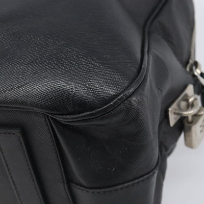 Prada Vintage Leather, Black, Leather, Handbag