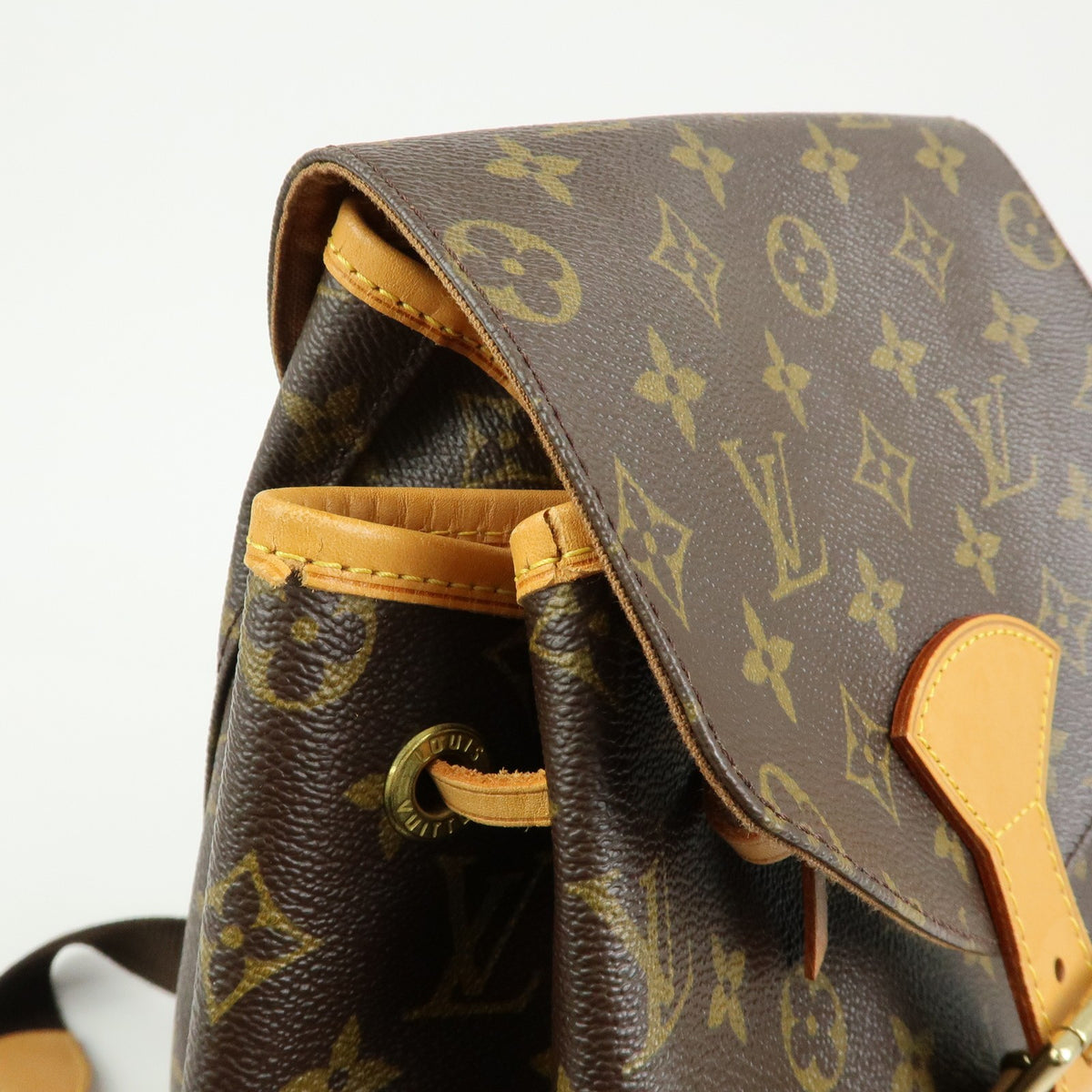 Louis Vuitton Montsouris Monogram Canvas, Brown, Canvas, Backpack