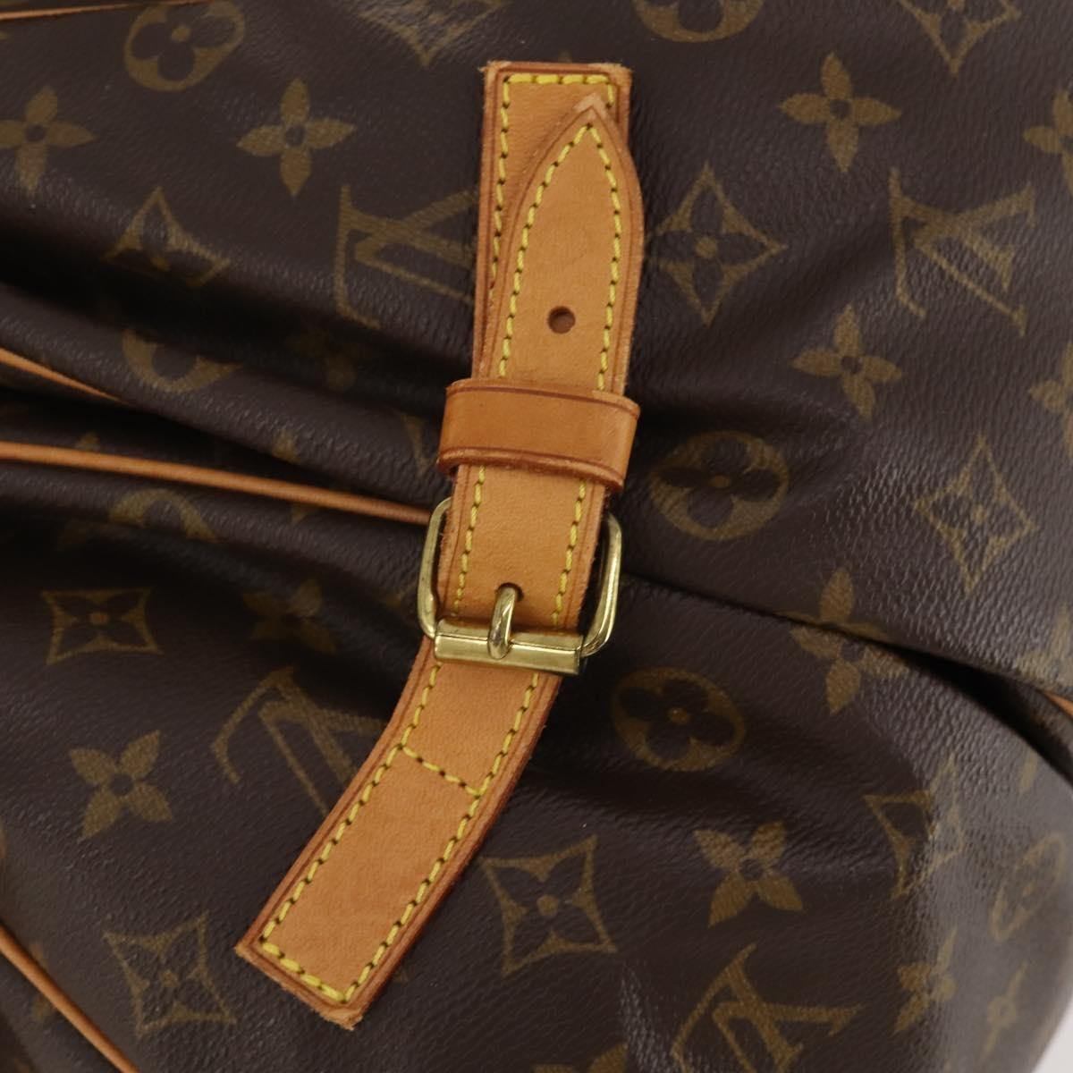 Louis Vuitton Saumur Monogram, Brown, Canvas, Shoulder Bag