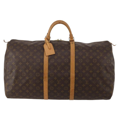 Louis Vuitton Keepall Monogram, Brown, Canvas, Travel Bag