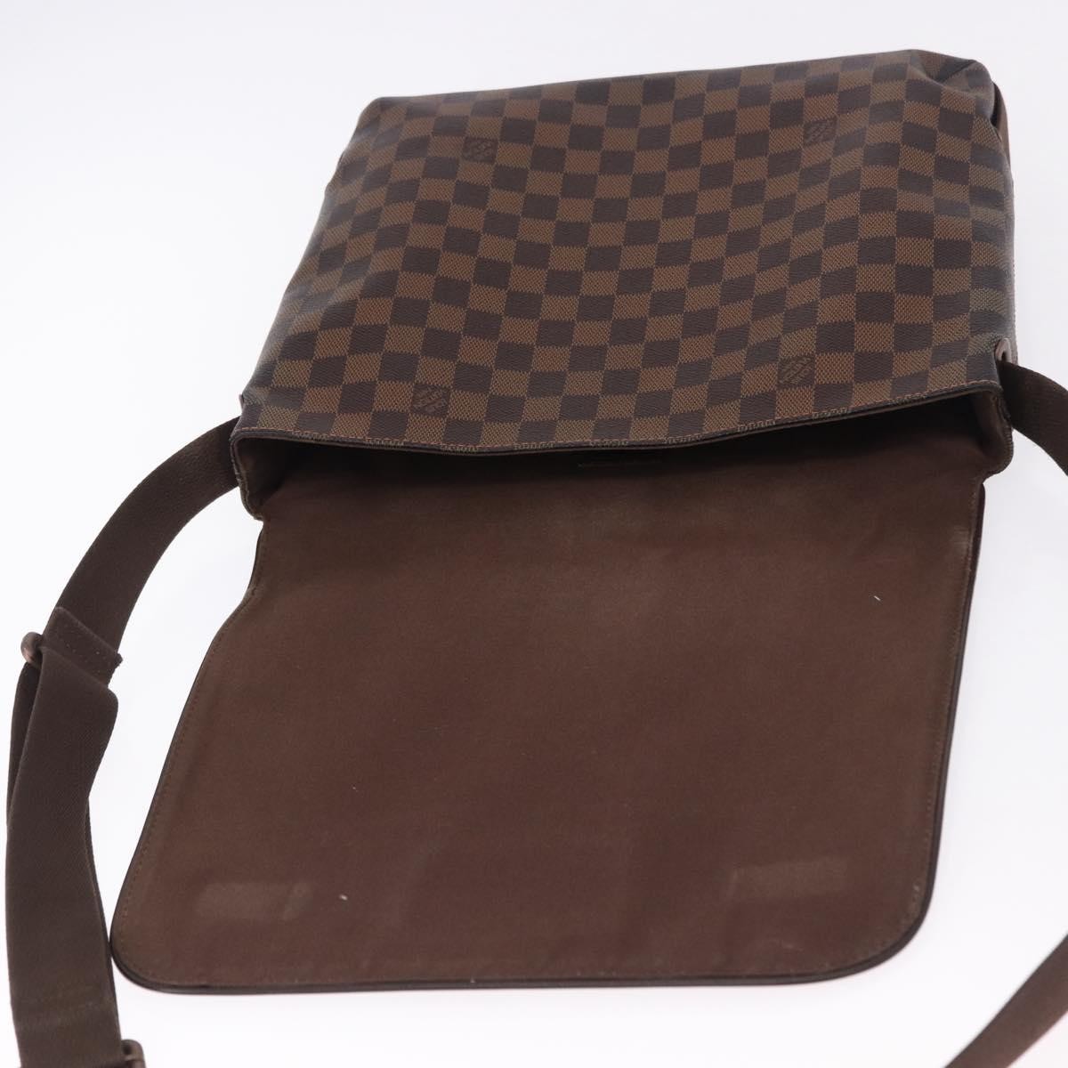 Louis Vuitton Brooklyn Damier Ebene, Brown, Canvas, Shoulder Bag