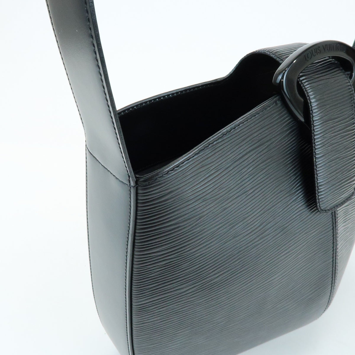 Louis Vuitton Reverie Epi Leather, Black, Leather, Handbag