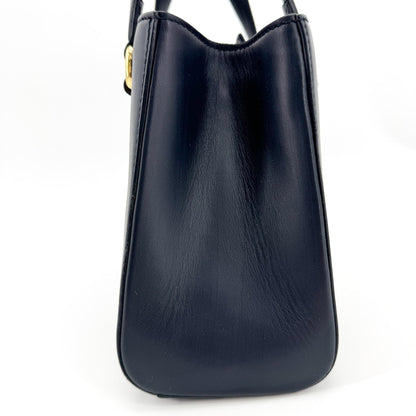 Gucci Sylvie Top Handle Leather, Black, Leather, Handbag