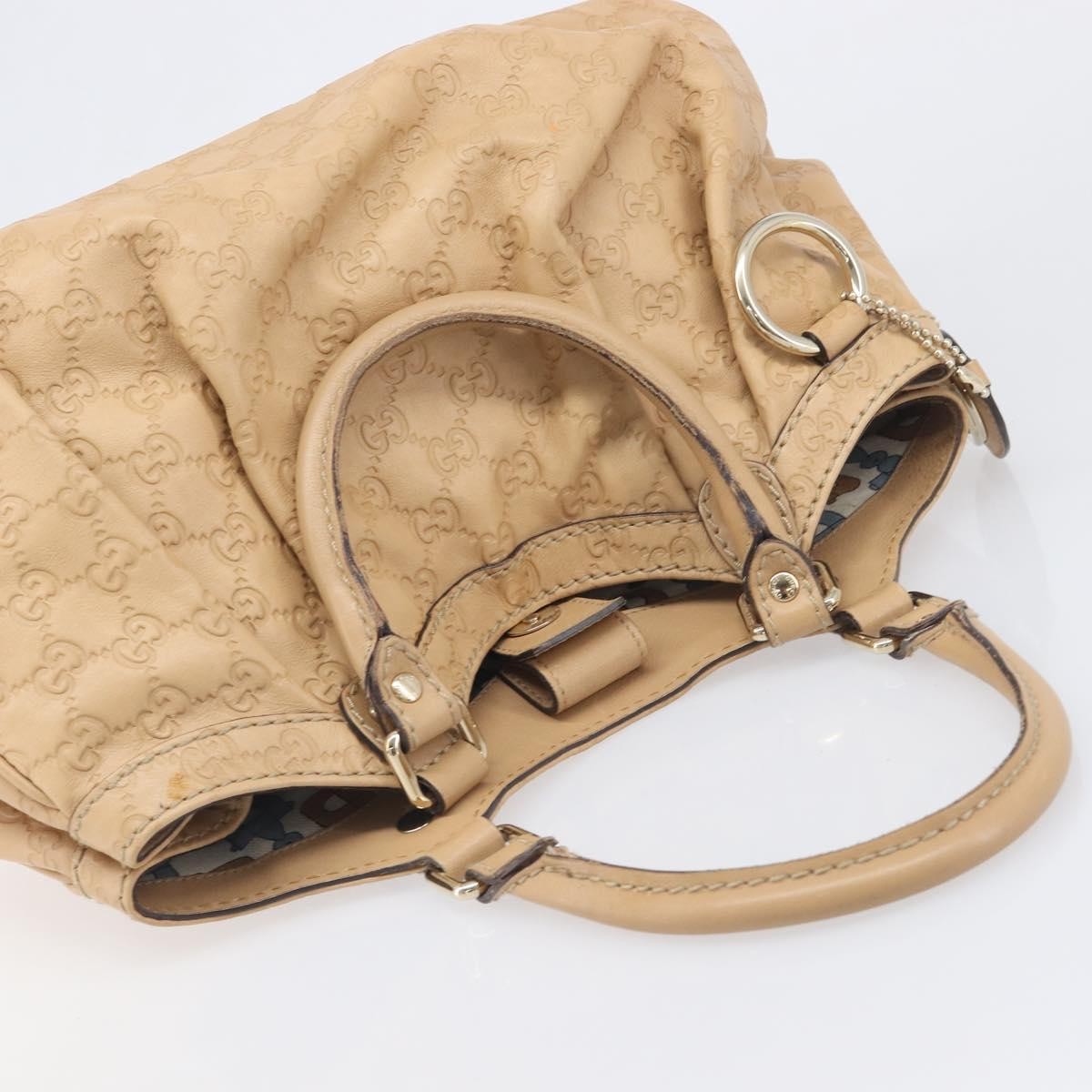 Gucci Sukey Guccissima Leather, Beige, Leather, Tote Bag