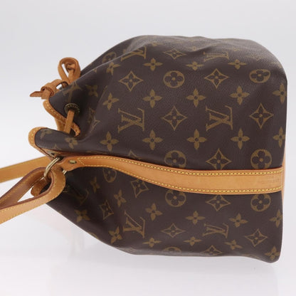 Louis Vuitton Petit Noe Monogram Canvas, Brown, Canvas, Handbag