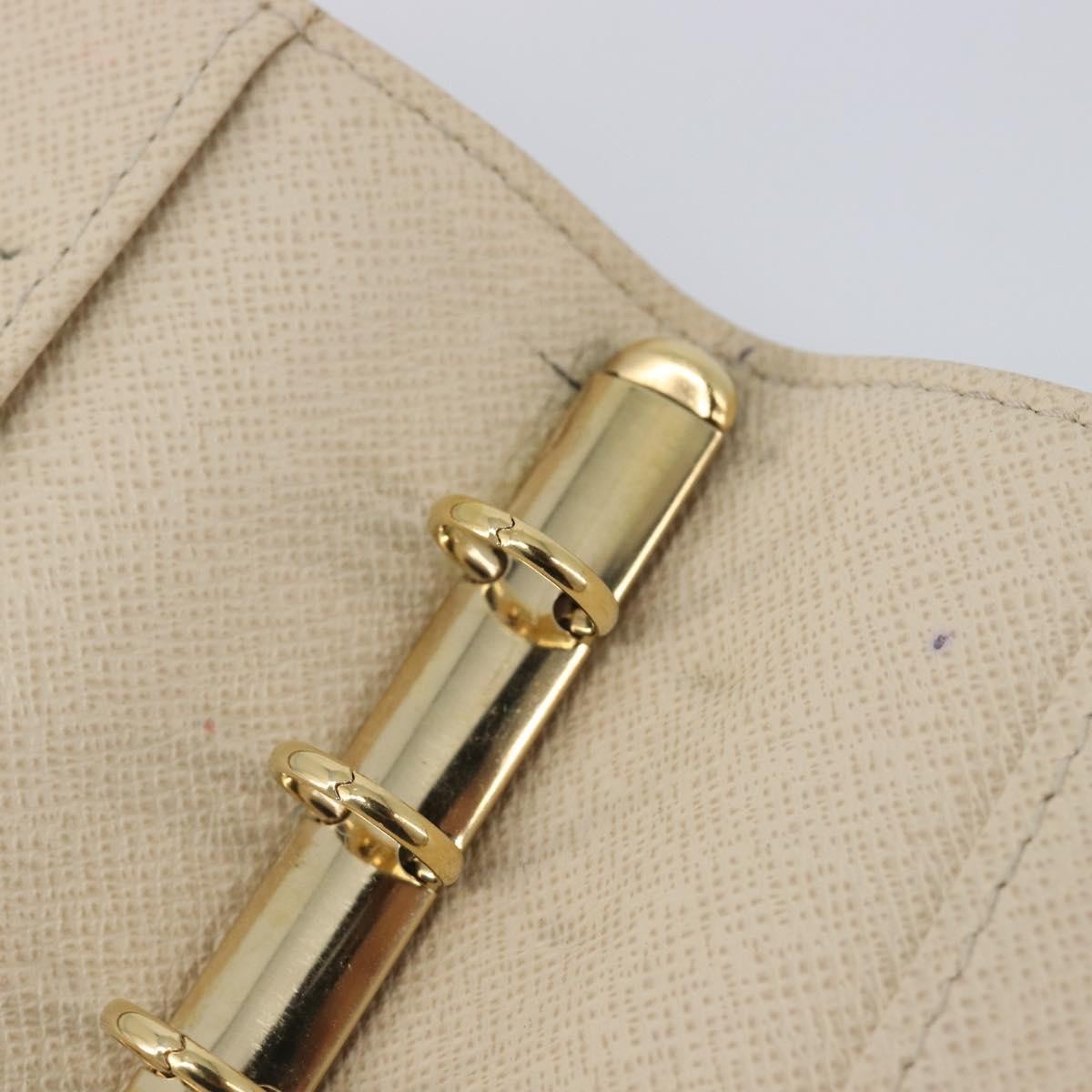 Louis Vuitton Ring Agenda Cover Damier, Beige, Canvas, Briefcase