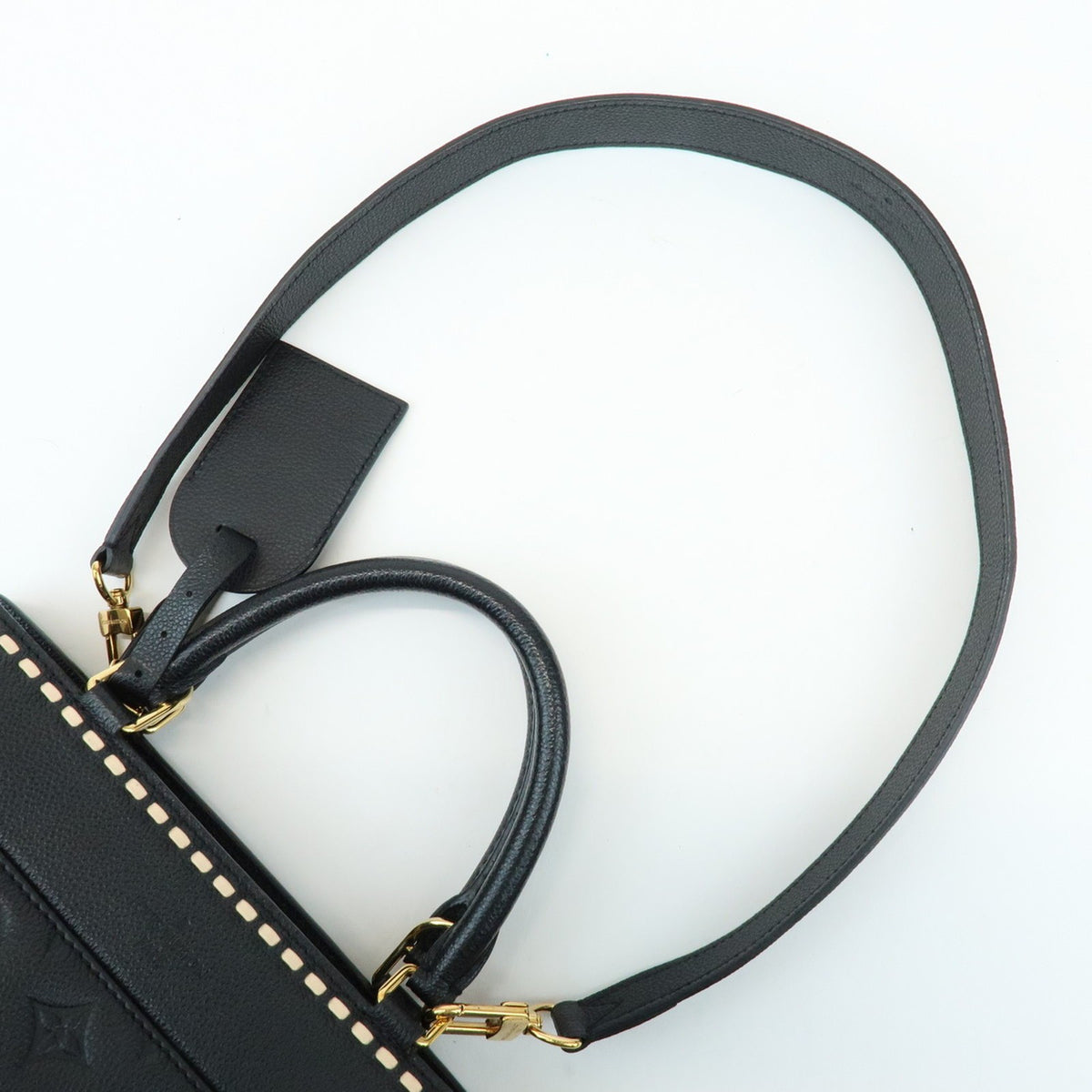 Louis Vuitton Vosges Whipstitch Monogram Empreinte Leather, Black, Leather, Handbag