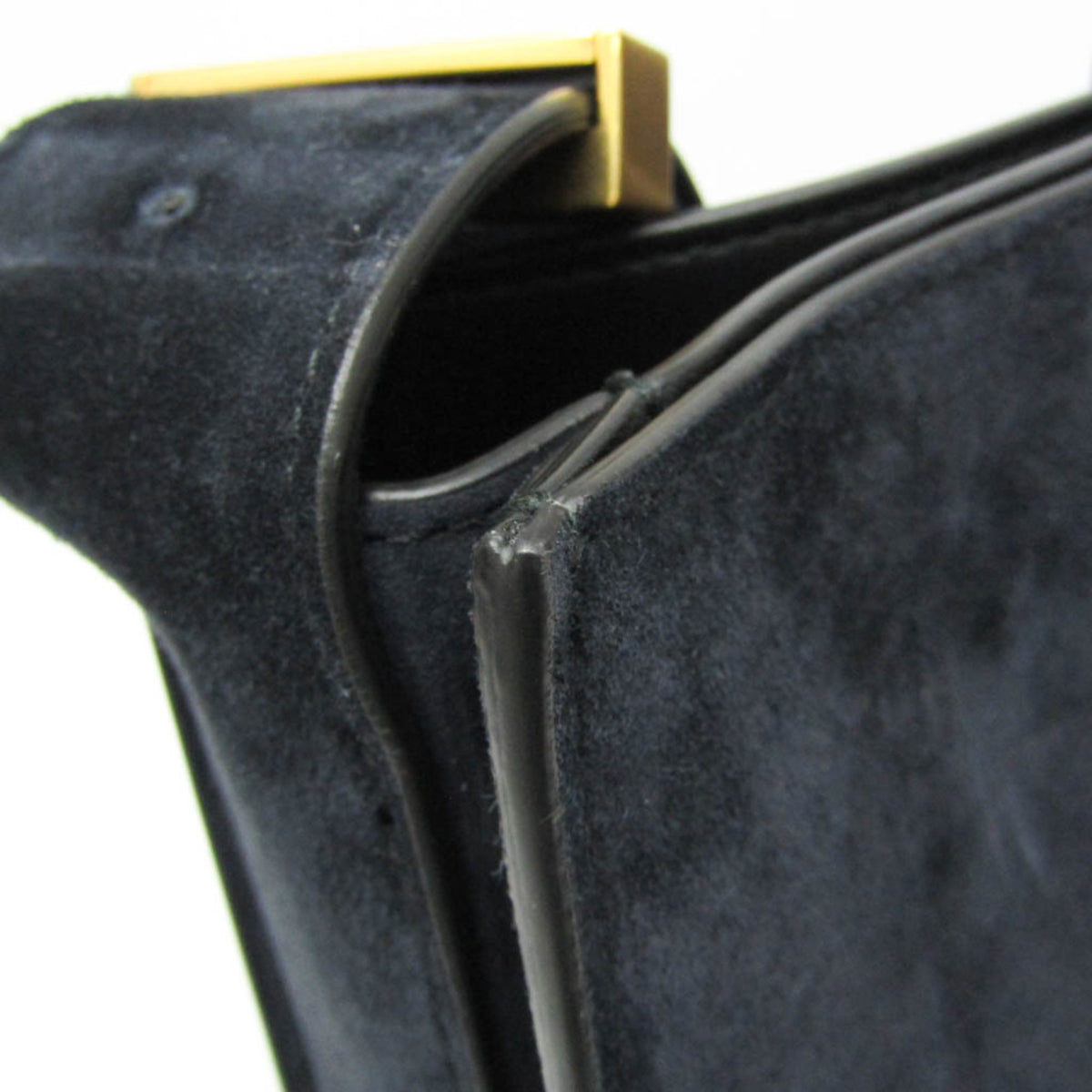 Bottega Veneta Marie Suede, Navy, Suede, Shoulder Bag