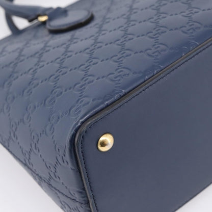 Gucci Linea A Convertible Guccissima Leather, Navy, Leather, Tote Bag