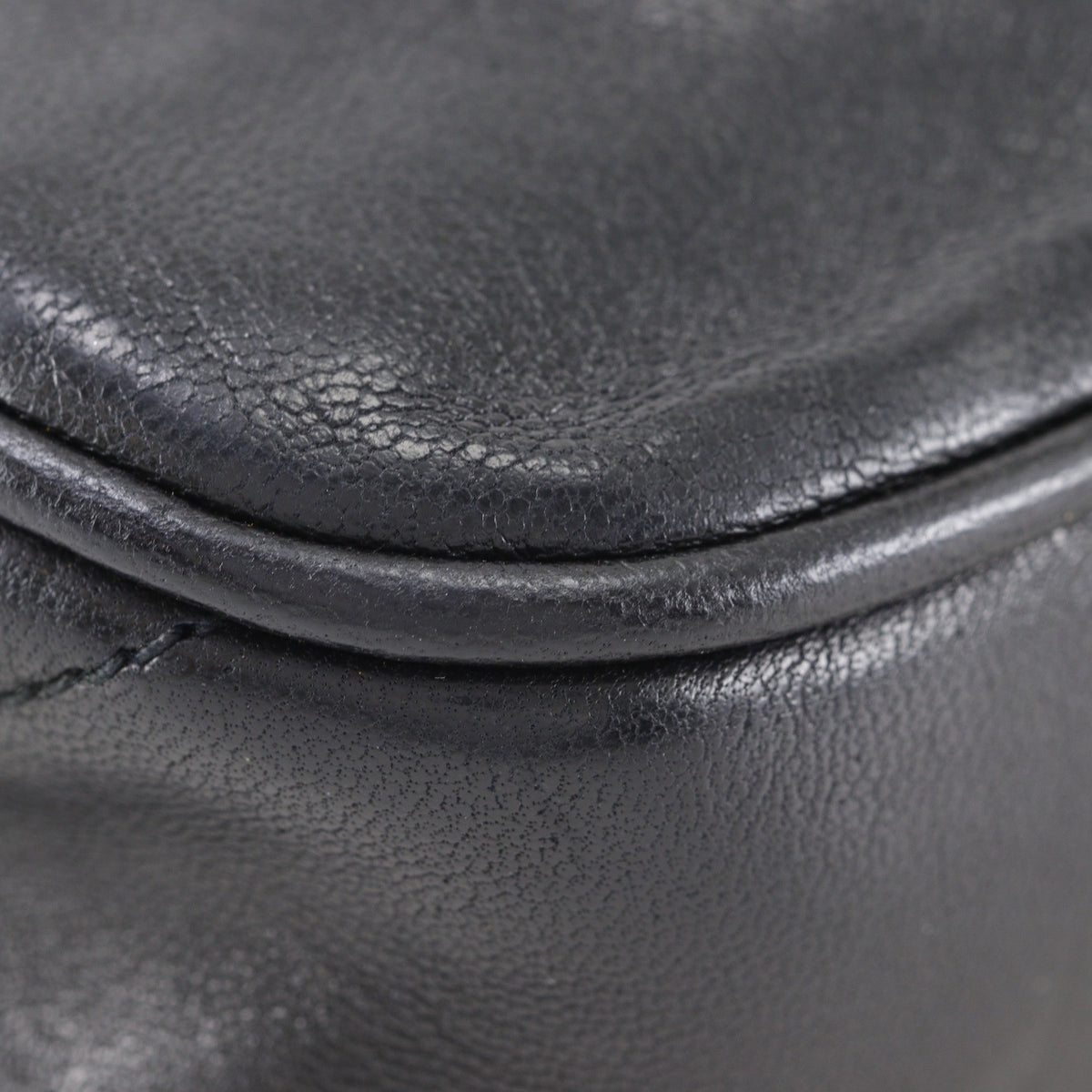 Chanel Flap Shoulder Leather, Black, Leather, Shoulder Bag
