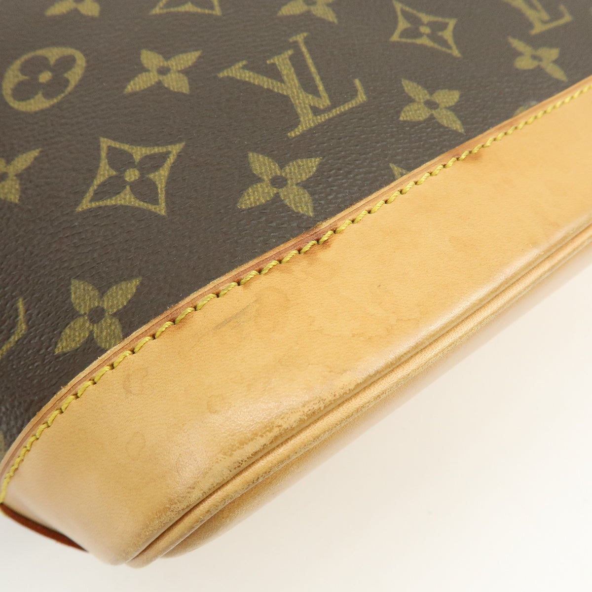 Louis Vuitton Alma Monogram Canvas, Brown, Canvas, Handbag