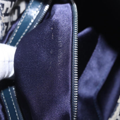Fendi Buckle Strap Hobo Zucchino Canvas, Navy, Canvas, Shoulder Bag