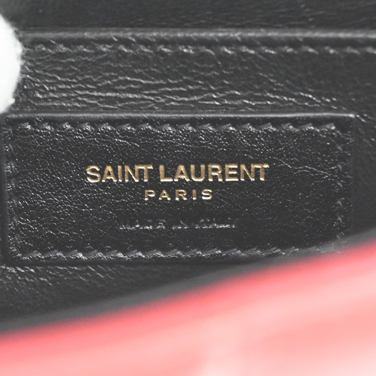 Saint Laurent Vicky Vertical Quilted Leather, Red, Leather, Crossbody Bag