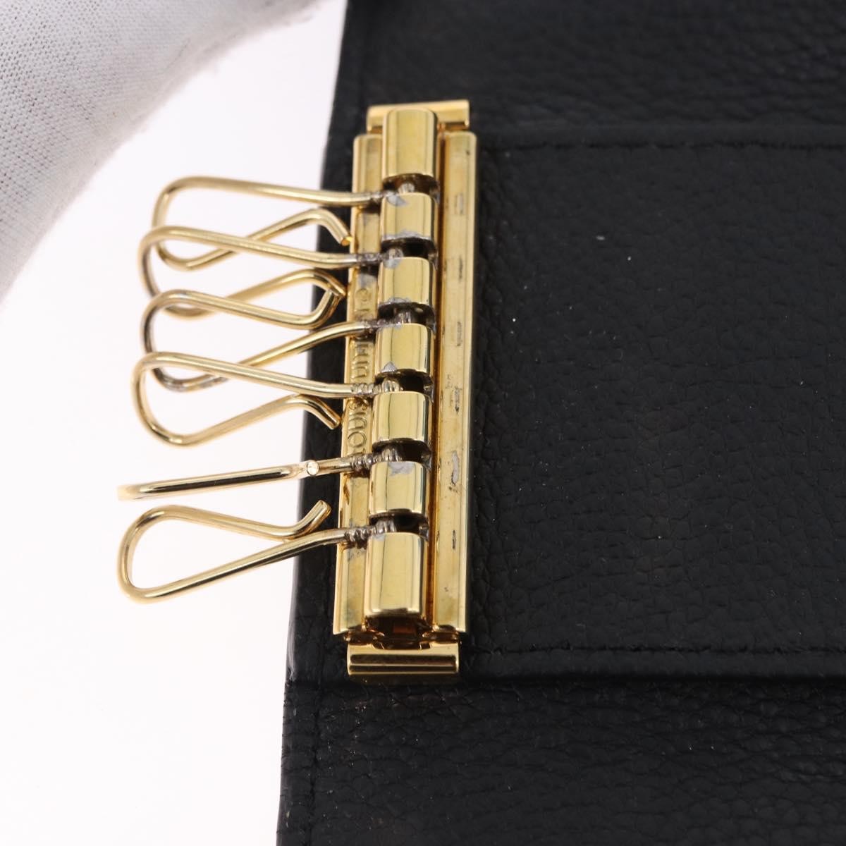 Louis Vuitton Multiclés 6 monogramme empreinte, Black, Leather, Wallet