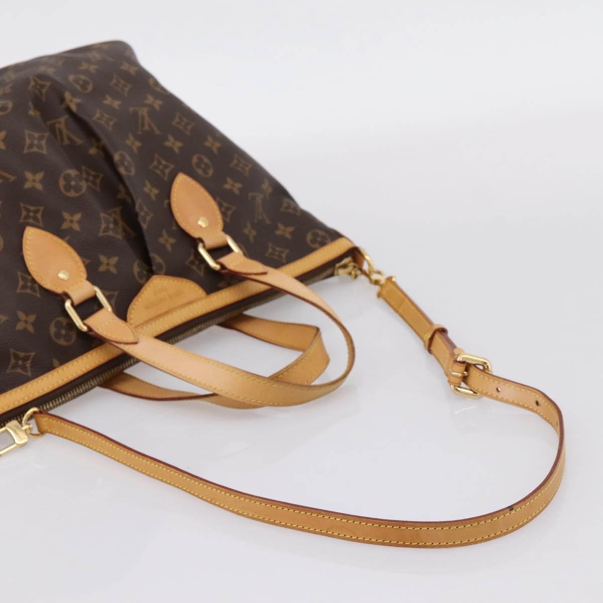 Louis Vuitton Palermo Monogram Canvas, Brown, Canvas, Handbag