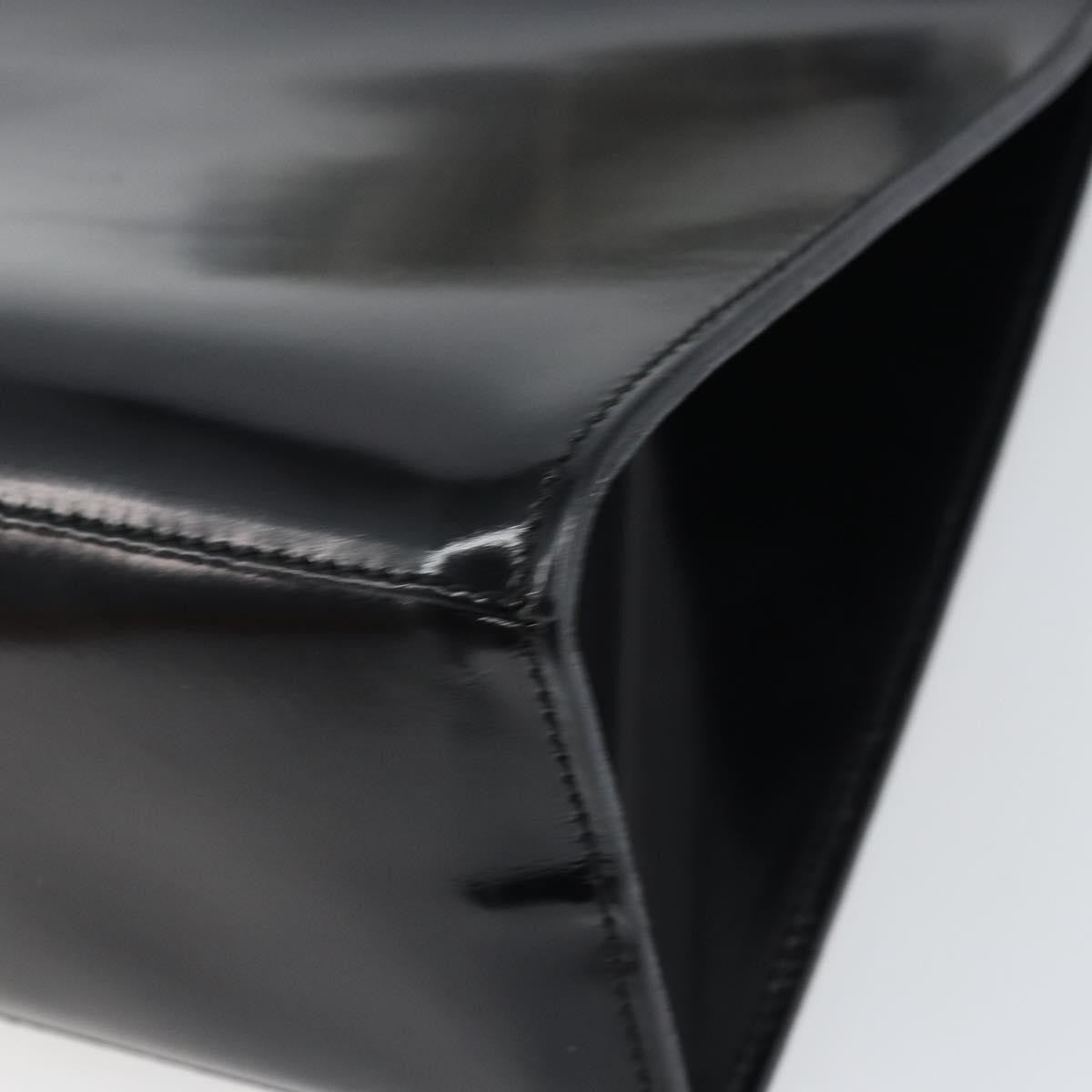 Salvatore Ferragamo Vintage Patent Leather, Black, Patent Leather, Handbag