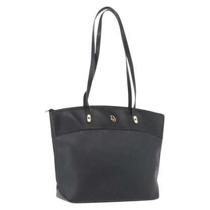 Christian Dior Vintage Honeycomb Canvas, Black, PVC, Shoulder Bag