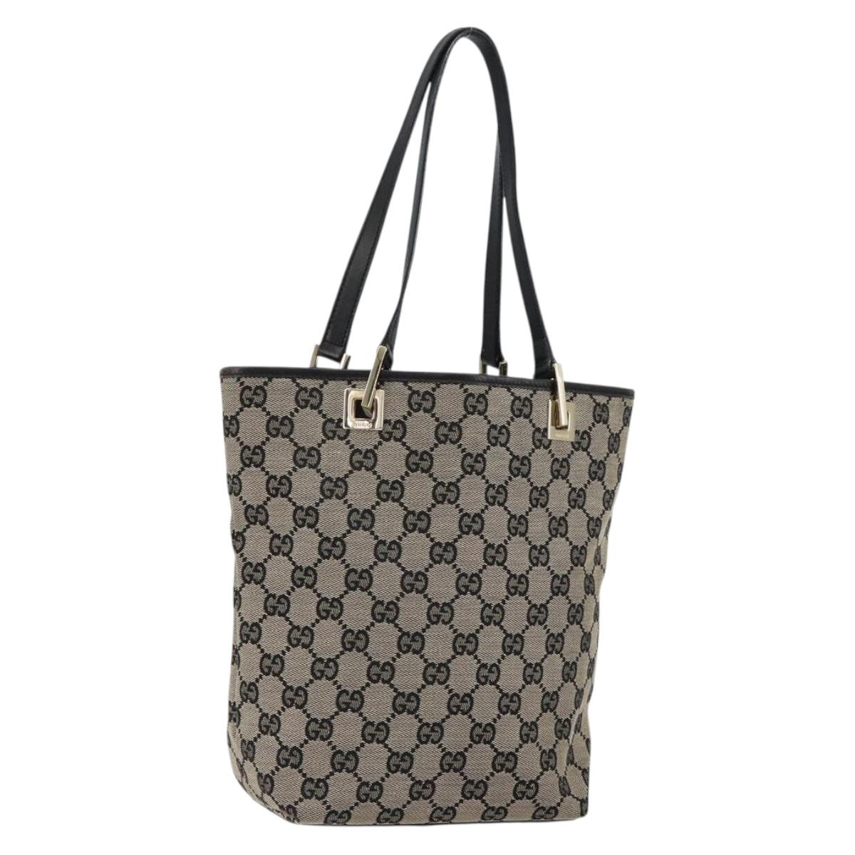 Gucci Tote Bag Canvas, BEIGE, CANVAS, Tote bag