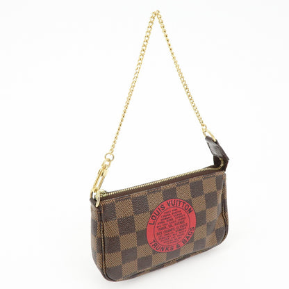 Louis Vuitton Pochette Accessoires Limited Edition Damier, Brown, Canvas, Clutch