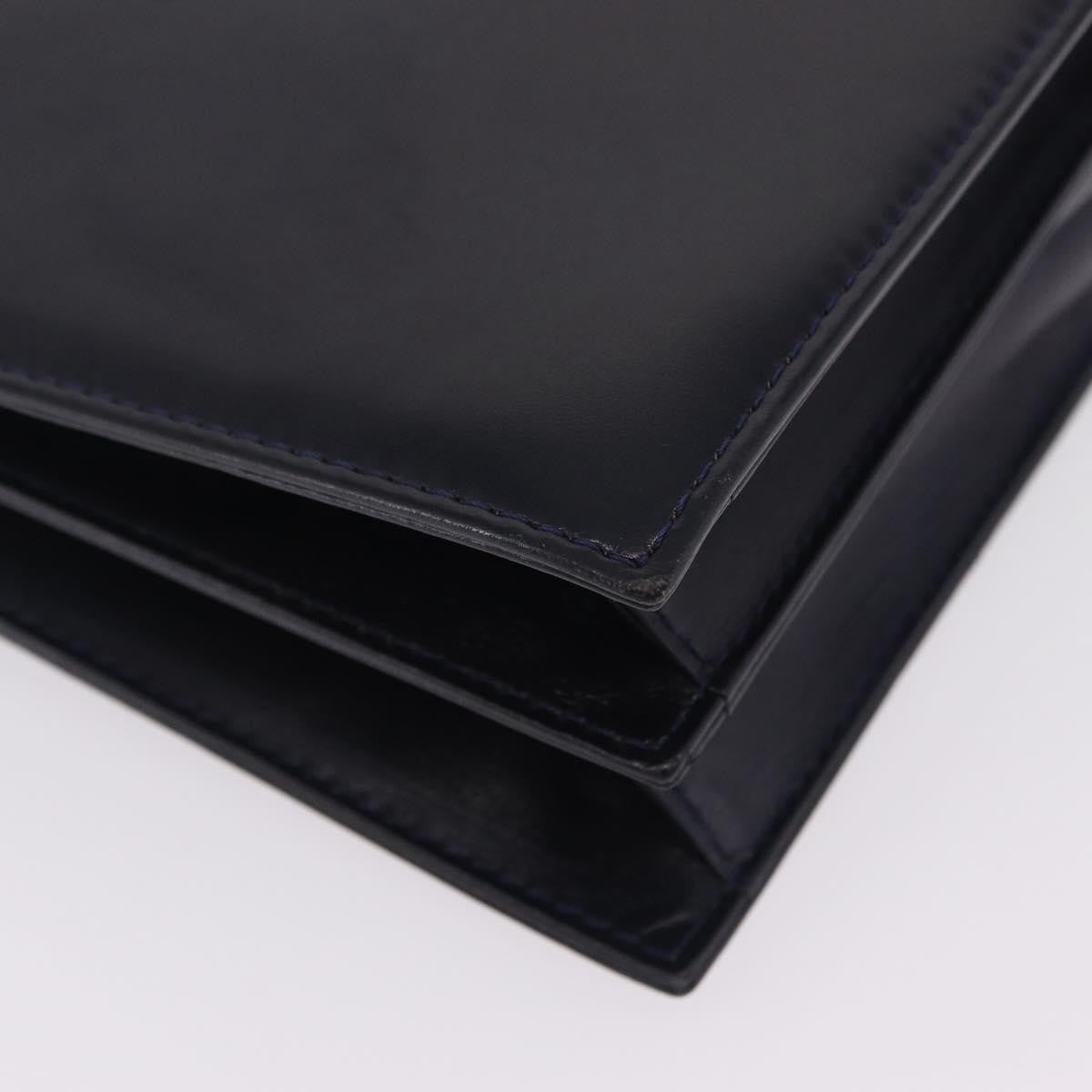 Saint Laurent Vintage Shoulder bag Leather, Navy, Leather, Shoulder Bag