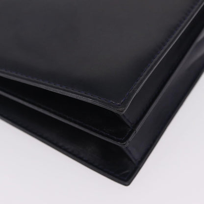 Saint Laurent Vintage Shoulder bag Leather, Navy, Leather, Shoulder Bag