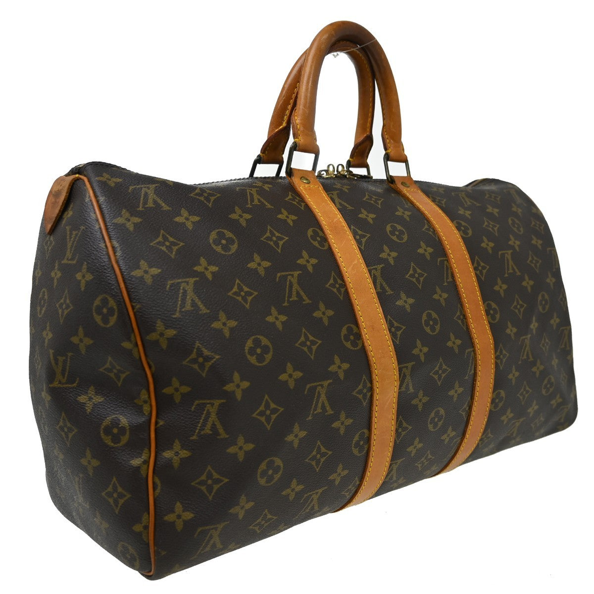 Louis Vuitton Keepall Monogram Canvas, Brown, Canvas, Travel Bag