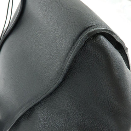 Loewe Hammock Leather, Black, Leather, Handbag