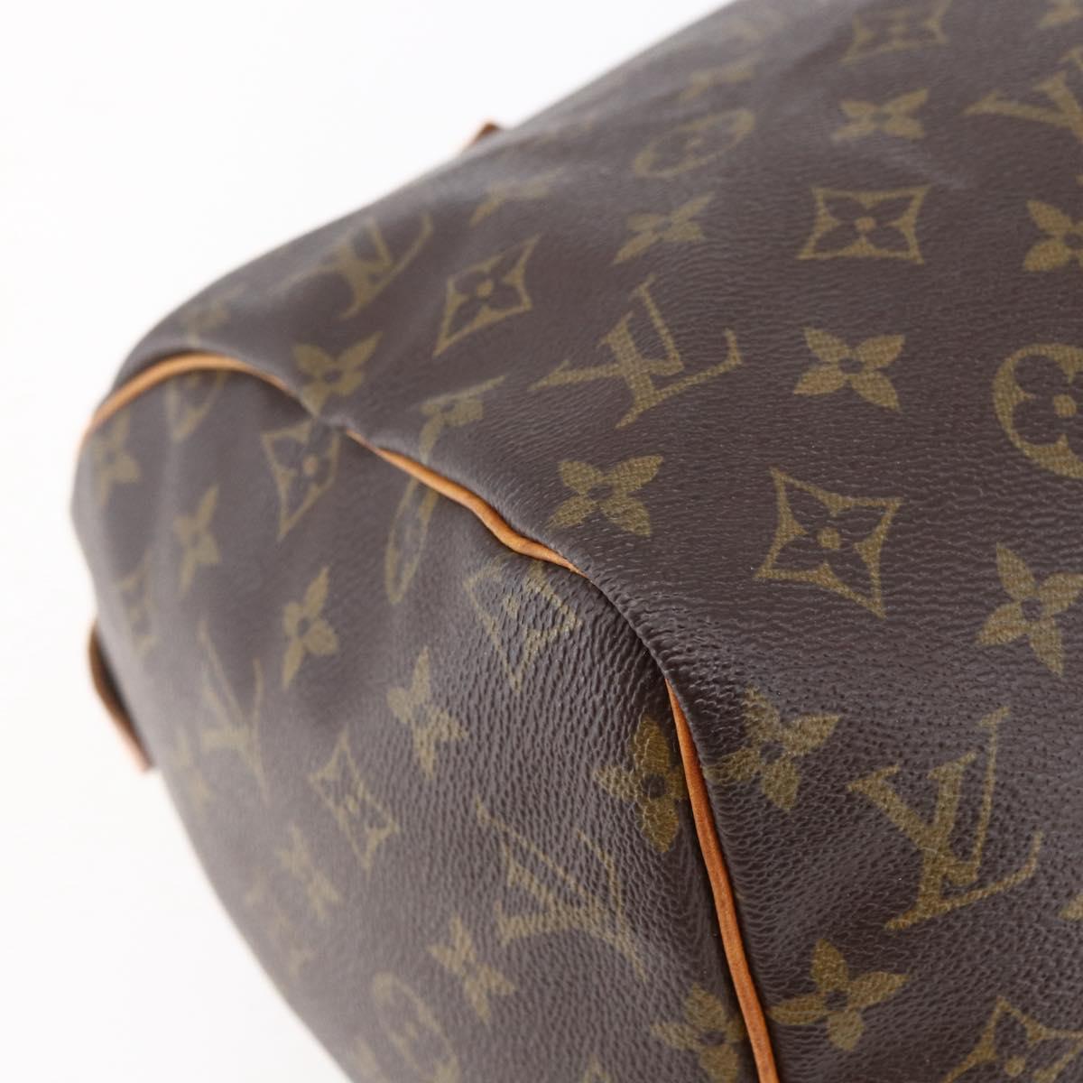 Louis Vuitton Speedy Handbag Monogram Canvas, BROWN, CANVAS, Handbag