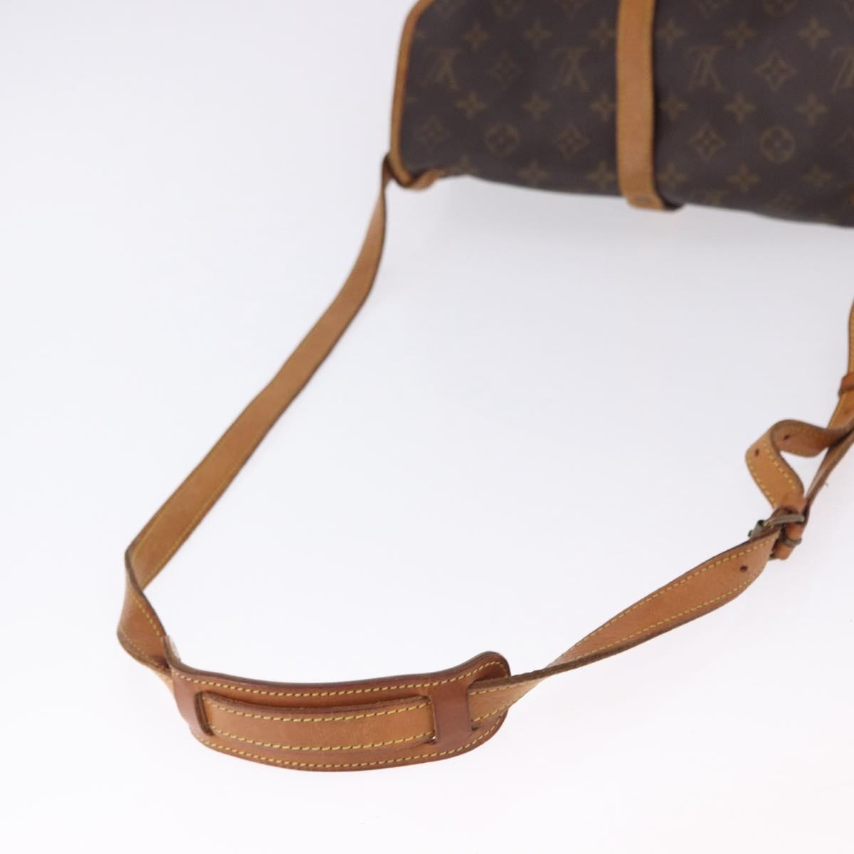 Louis Vuitton Saumur Canvas, Brown, Canvas, Shoulder Bag