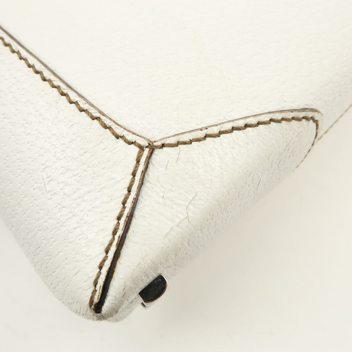 Salvatore Ferragamo Shoulder Bag Leather, White, Leather, Shoulder Bag