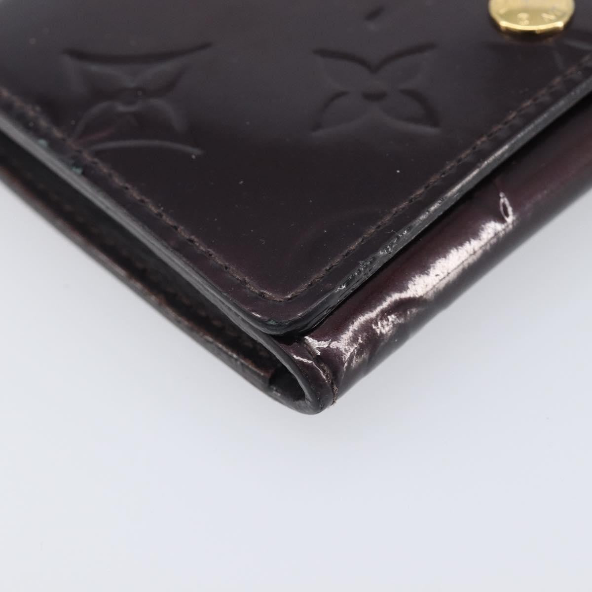 Louis Vuitton Elise Monogram Vernis, Burgundy, Patent Leather, Wallet