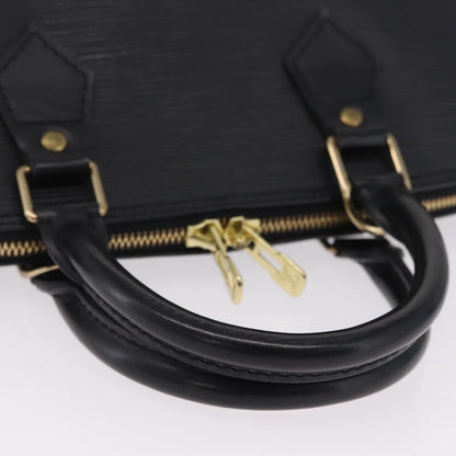 Louis Vuitton Alma Epi Leather, Black, Leather, Handbag