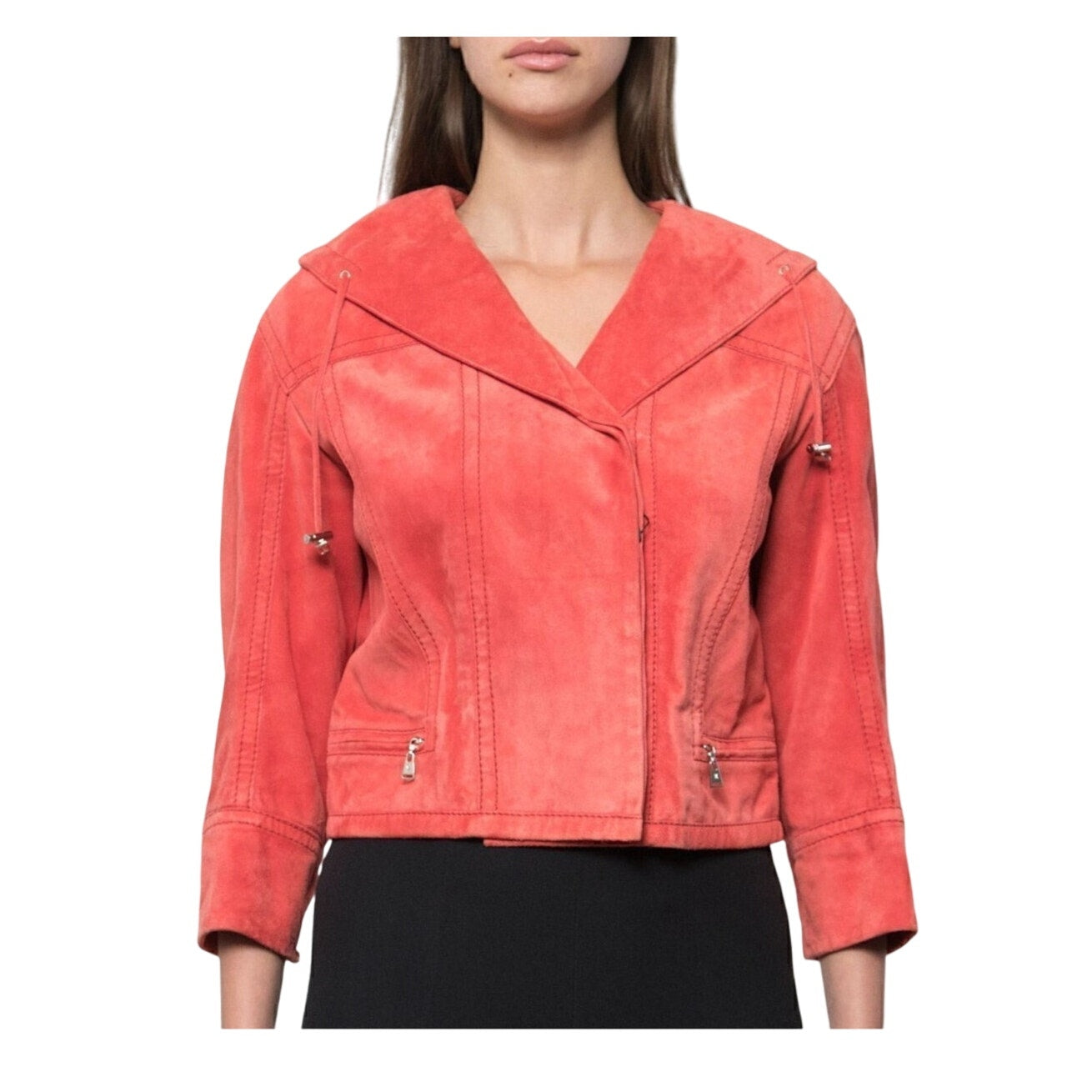 Louis Vuitton Motorcycle Jacket 36 IT Coral Pink