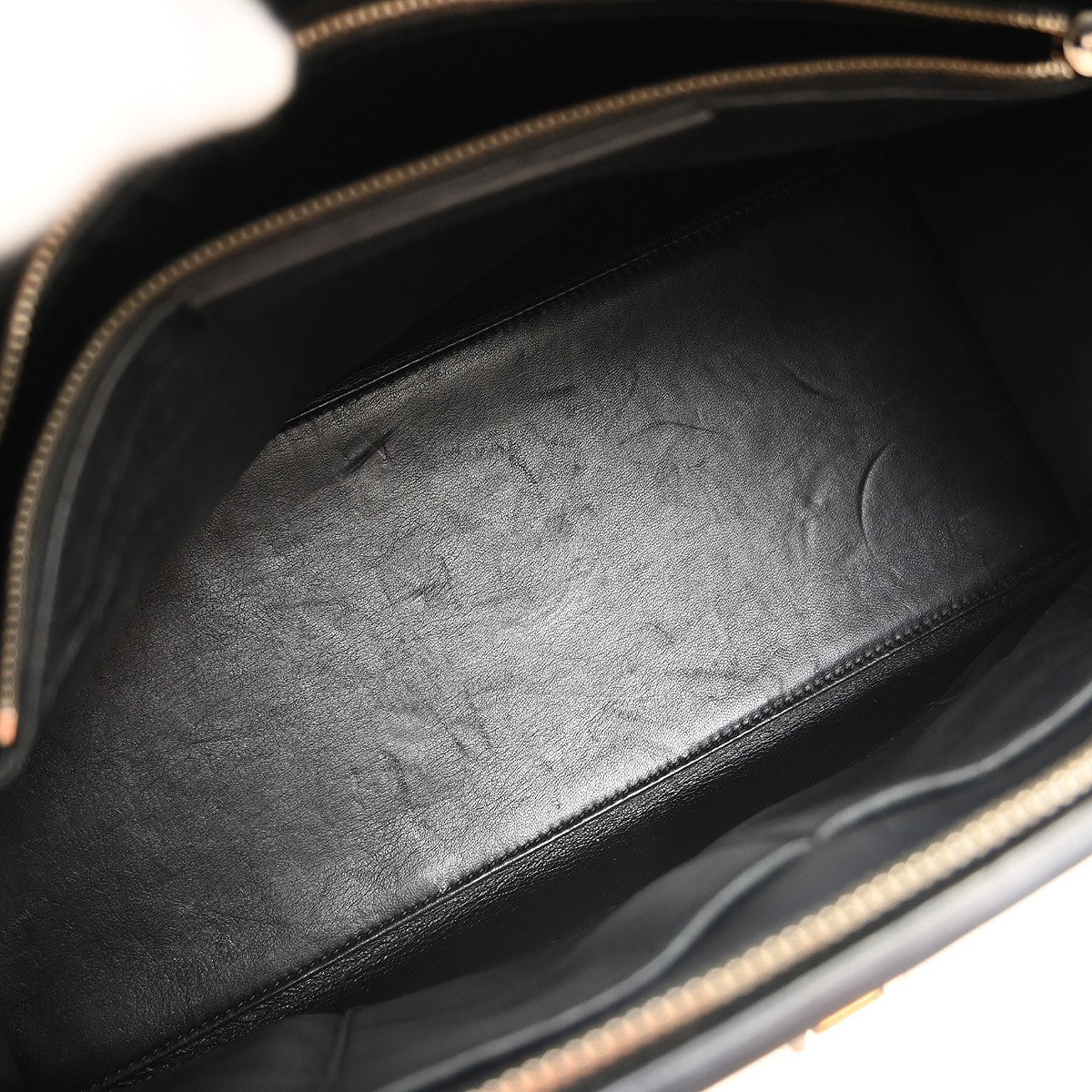 Balenciaga Le Dix Zip Cartable Top Handle Leather, Black, Leather, Handbag
