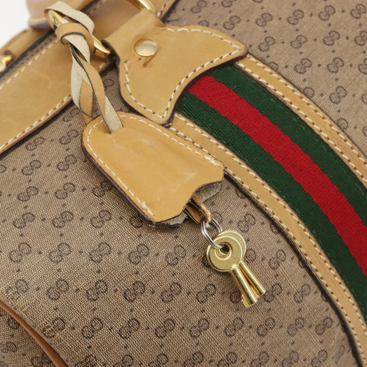 Gucci Boston Canvas, Beige, PVC, Travel Bag