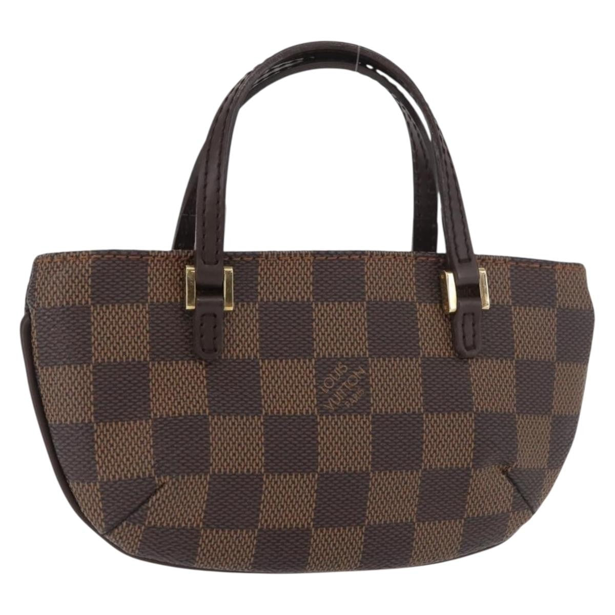 Louis Vuitton Manosque Pochette Damier, Brown, Canvas, Clutch