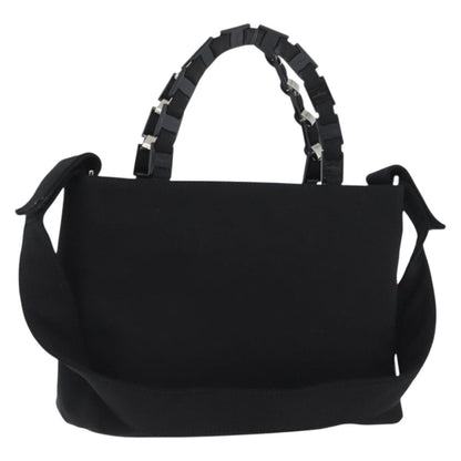 Salvatore Ferragamo Vintage Canvas, Black, Canvas, Handbag