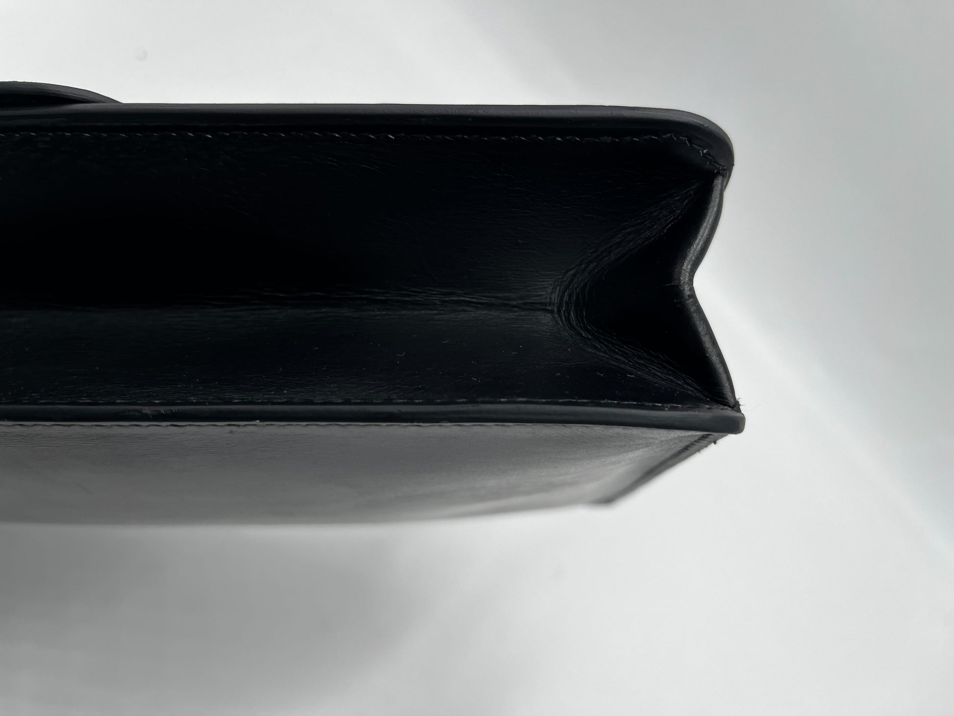 Hermes Depeche Shoulder Bag Courchevel, Black, Leather, Shoulder Bag