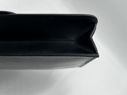 Hermes Depeche Shoulder Bag Courchevel, Black, Leather, Shoulder Bag