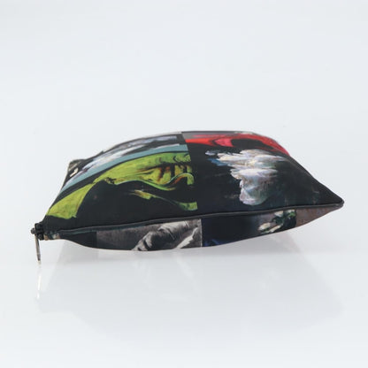 Christian Dior Homme Zip Printed Nylon, Multicolour, Nylon, Clutch