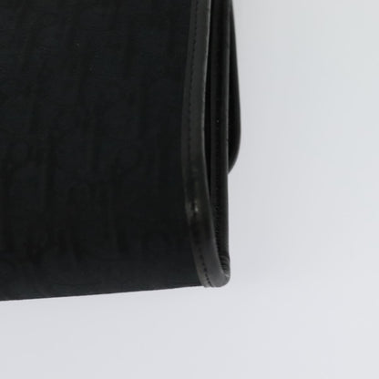 Christian Dior Vintage Trotteur Chain Canvas, Black, Canvas, Shoulder Bag