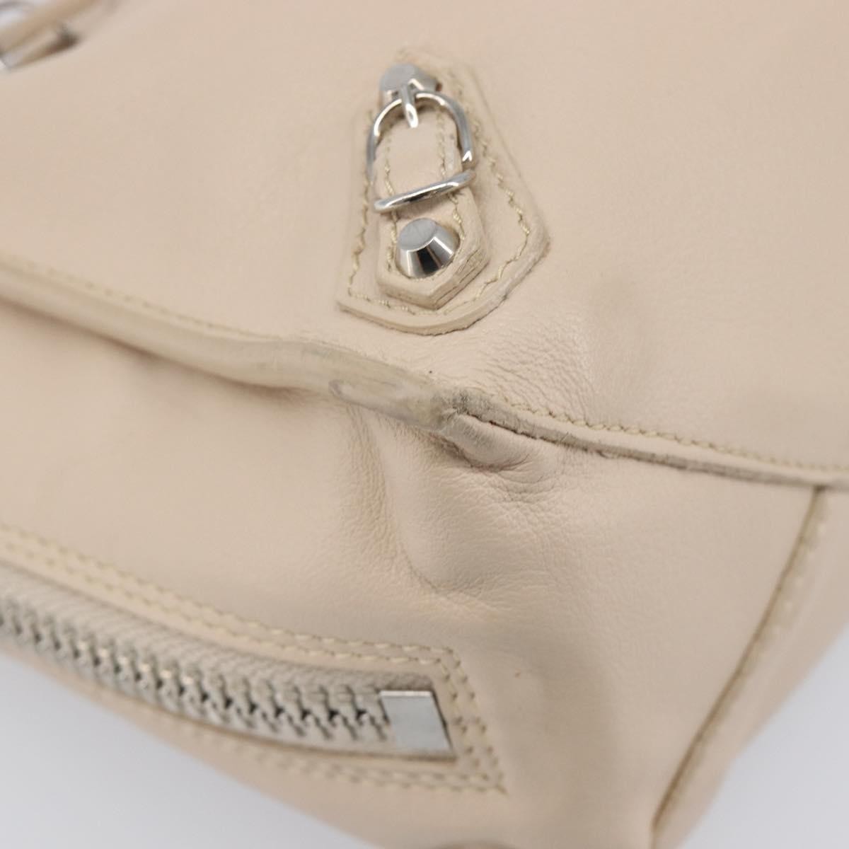 Balenciaga Papier A4 Zip Around Classic Studs Leather, Gray, Leather, Handbag