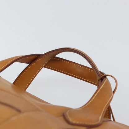 Hermes Vintage Convertible Boston Leather, Brown, Leather, Travel Bag